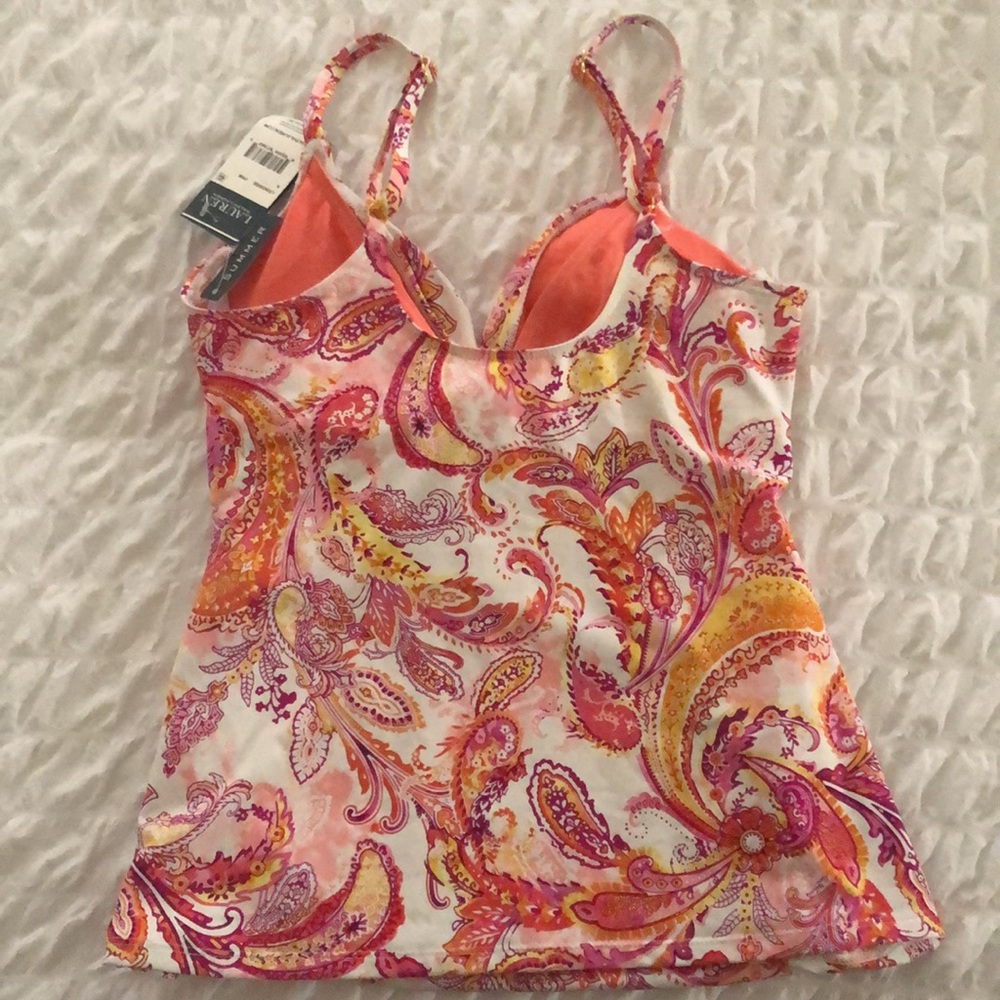 Ralph Lauren Fiesta Paisley underwire Tankini - Picture 7 of 8